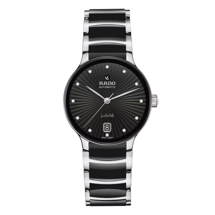 Rado Centrix Stainless Steel with Rose Gold & High-Tech Ceramic for Unisex R30031742