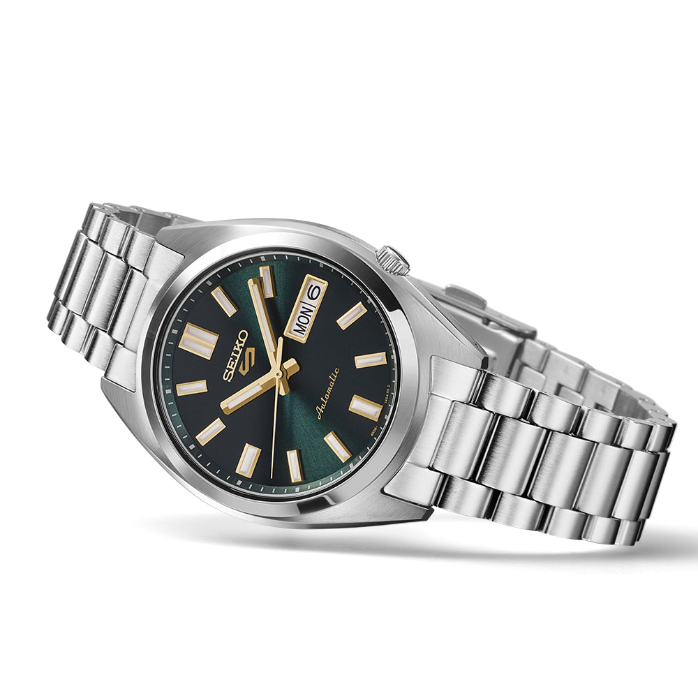 Seiko 5 Sports SNXS Vintage Gold Collection  in Green Tie SRPL57K1