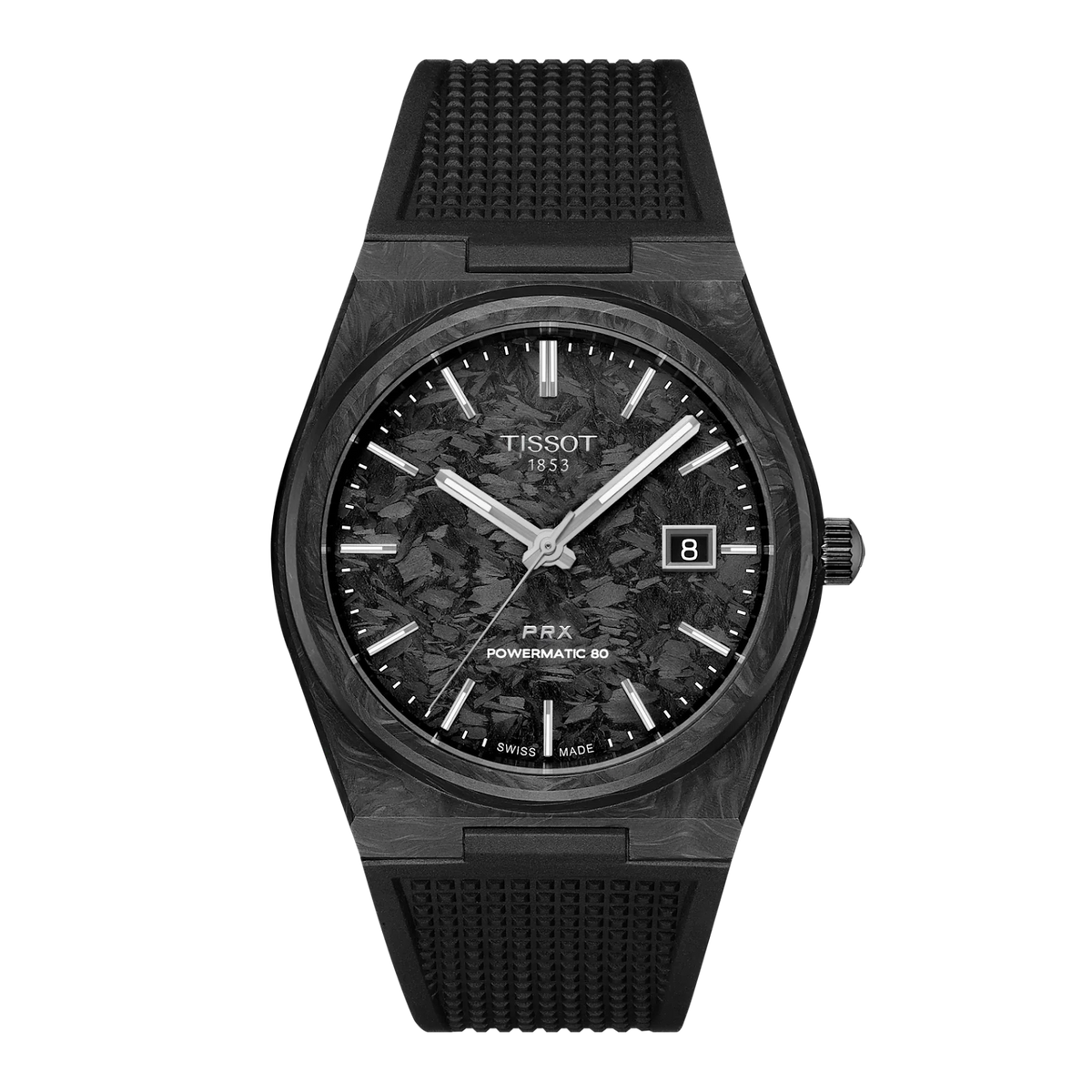 Tissot PRX 316L Stainless Steel & Forged Carbon for Unisex T1379079720100
