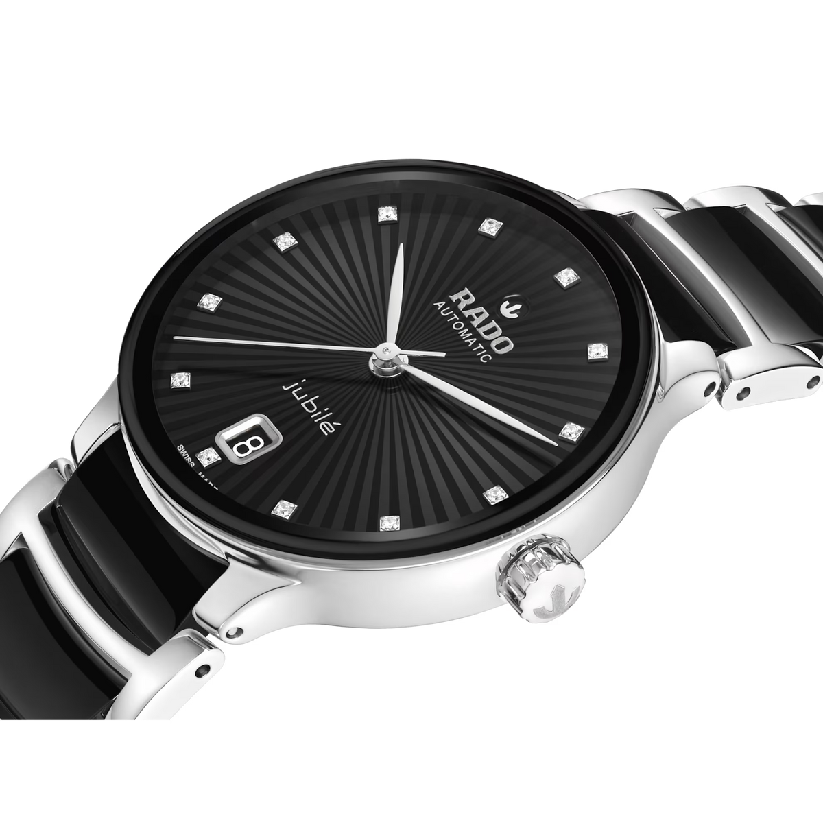 Rado Centrix Stainless Steel with Rose Gold & High-Tech Ceramic for Unisex R30031742