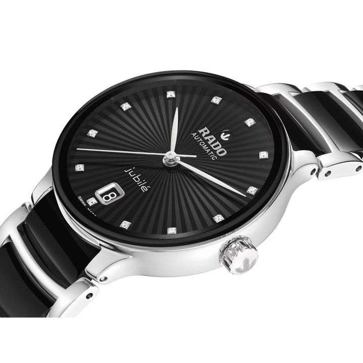Rado Centrix Stainless Steel with Rose Gold & High-Tech Ceramic for Unisex R30031742
