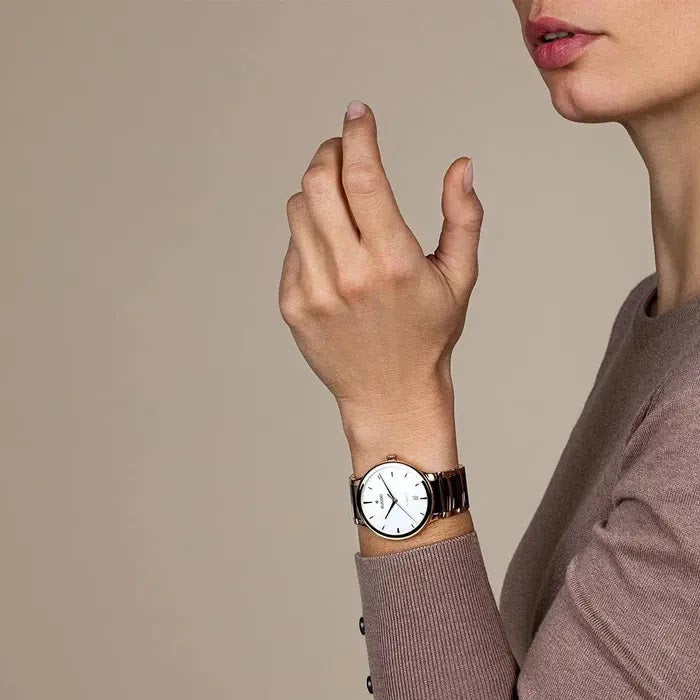 Rado Centrix Stainless Steel with Rose Gold PVD for Men R30017012