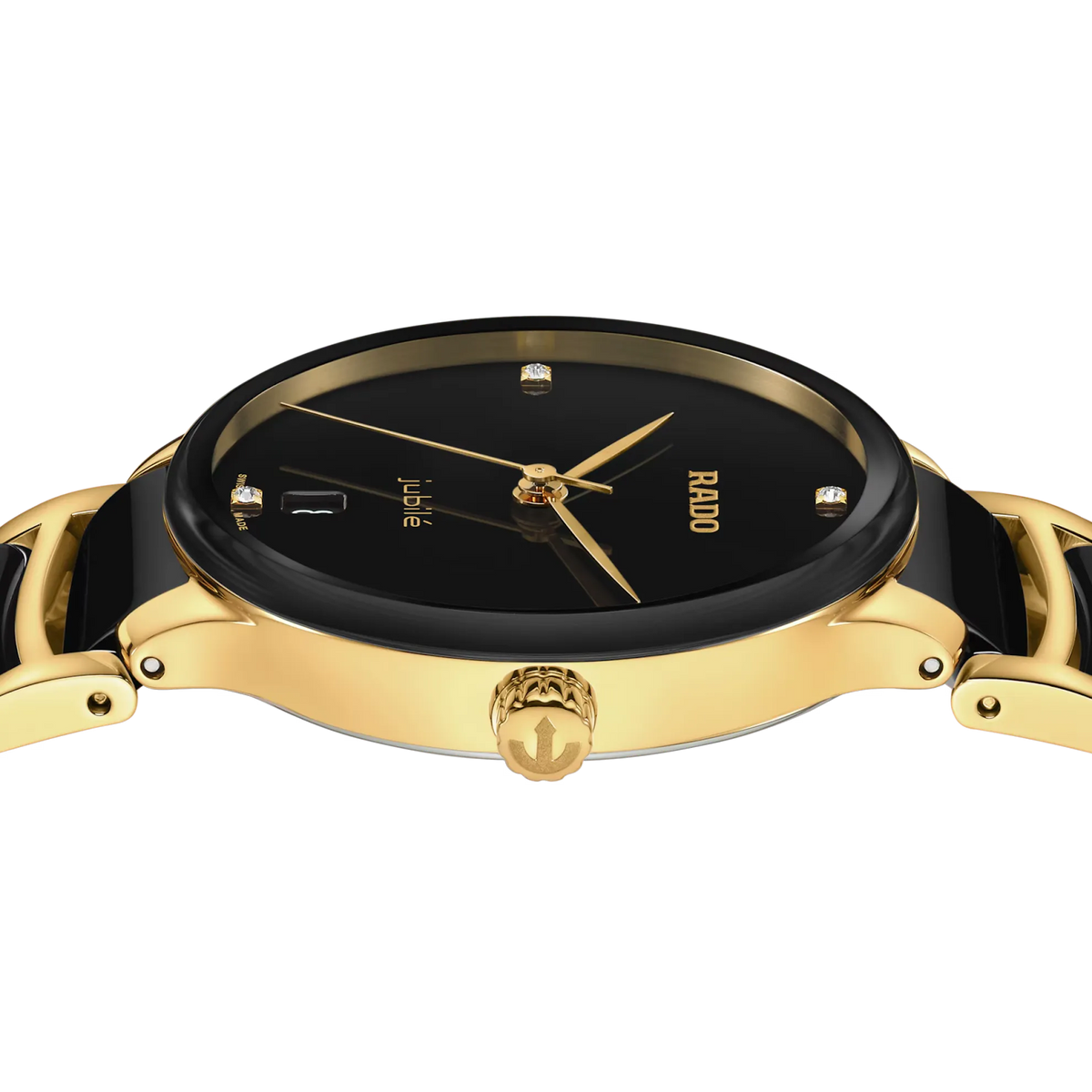 Rado Centrix Stainless Steel with Yellow Gold PVD for Women R30039712
