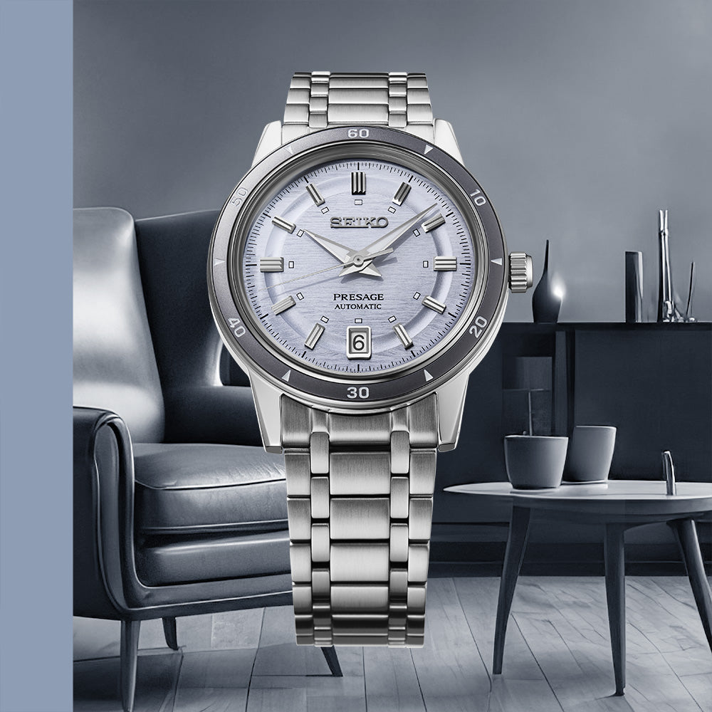 Seiko Presage Style 60's in Silvery Violet