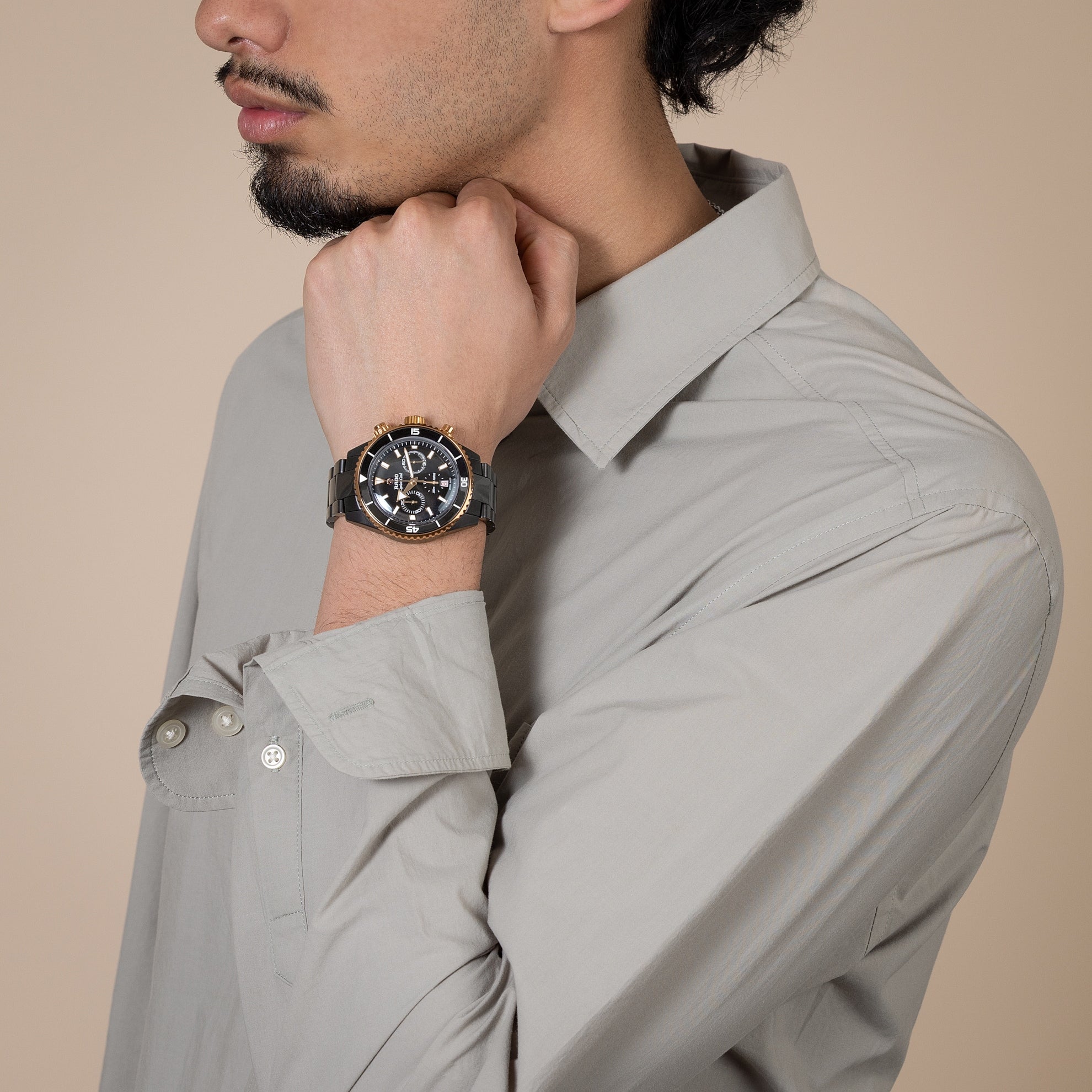 Captain Cook High-Tech Ceramic Automatic Chronograph
