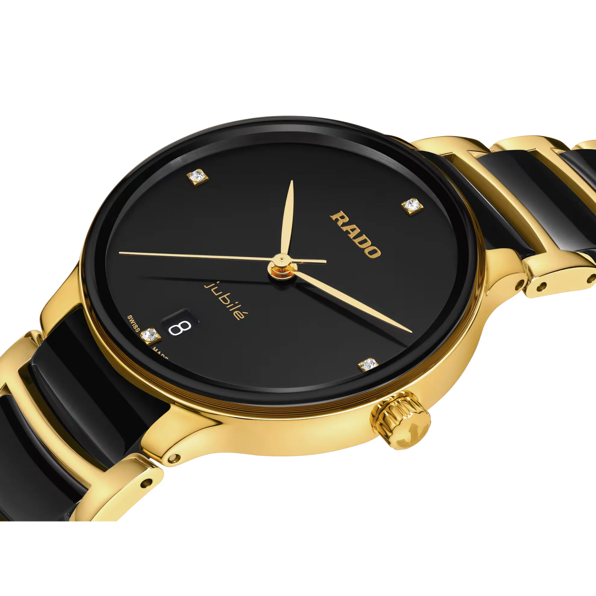 Rado Centrix Stainless Steel with Yellow Gold PVD for Women R30039712