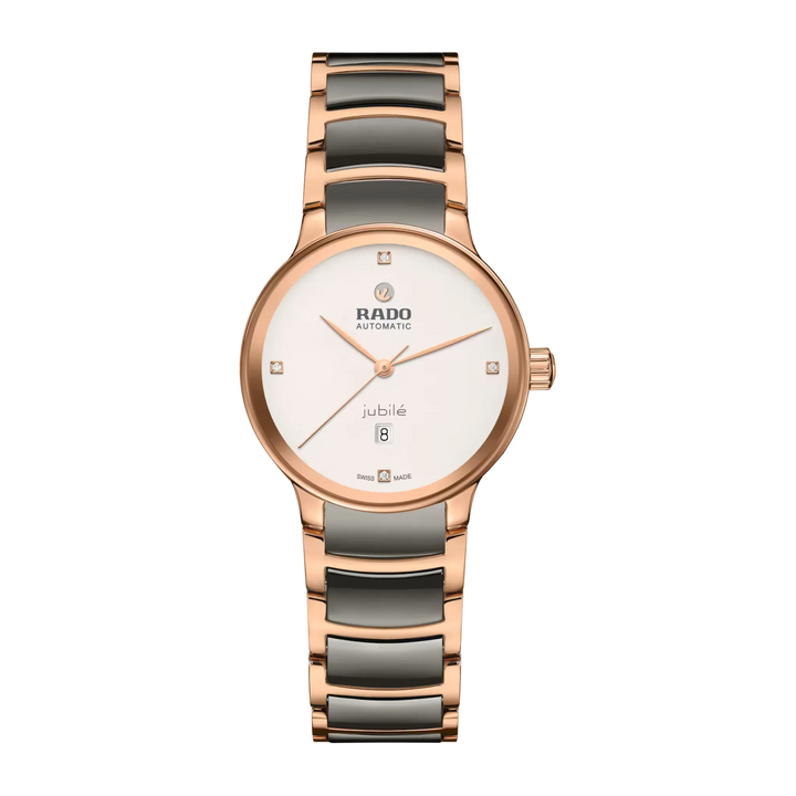 Rado Centrix Stainless Steel with Rose Gold PVD for Women R30019722