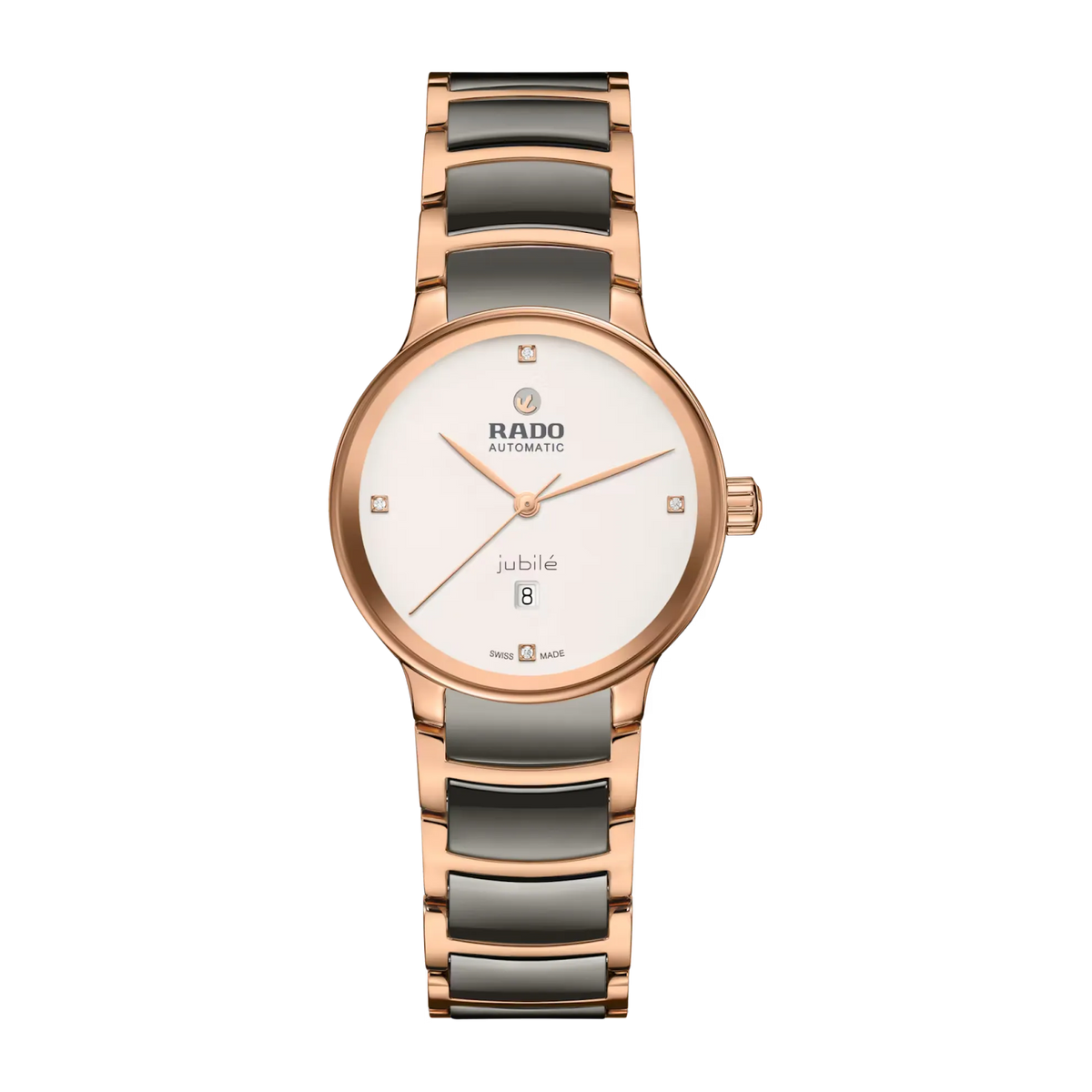 Rado Centrix Stainless Steel with Rose Gold PVD for Women R30019722