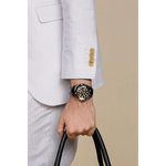 Rado Captain Cook Black High-Tech Ceramic Monobloc with Rose Gold PVD Stainless Steel Rotating Bezel for Unisex R32127162
