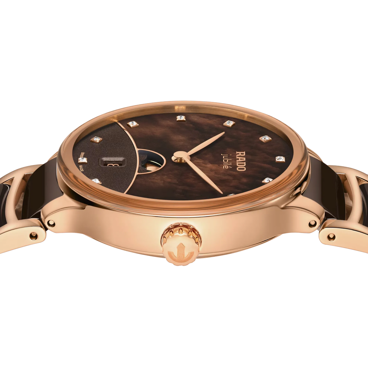 Rado Centrix Stainless Steel with Rose Gold PVD for Women R30232902