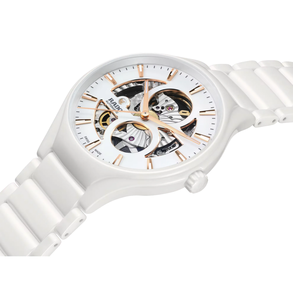 Rado True Round White High-Tech Ceramic for Unisex R27115012