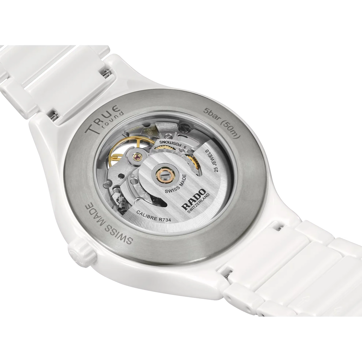 Rado True Round White High-Tech Ceramic for Unisex R27115012