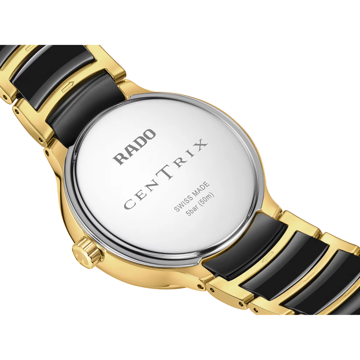 Rado Centrix Stainless Steel with Yellow Gold PVD for Women R30233942