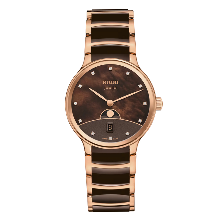 Rado Centrix Stainless Steel with Rose Gold PVD for Women R30232902