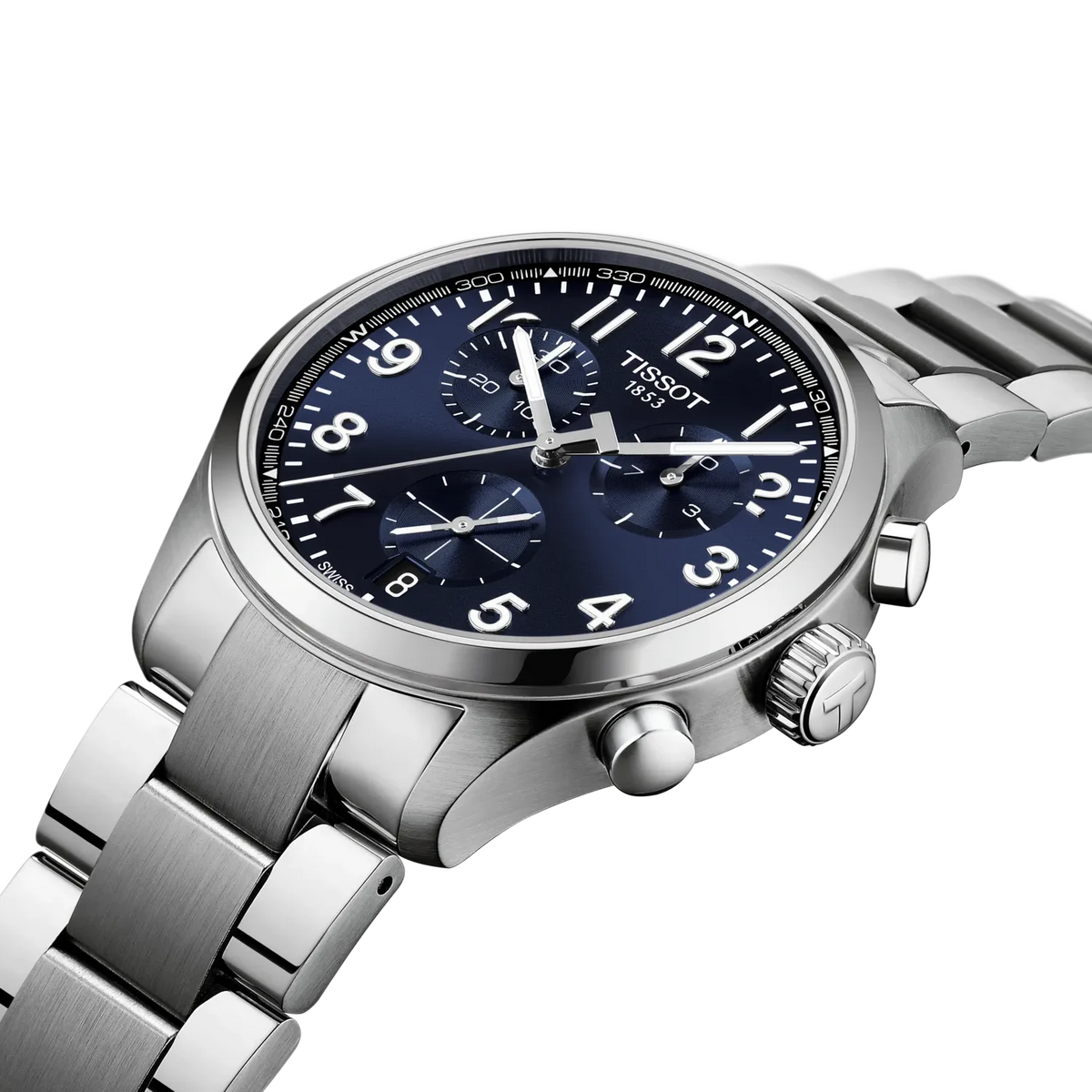 Tissot Chrono XL Classic 316L stainless steel case for Men T1164171104200