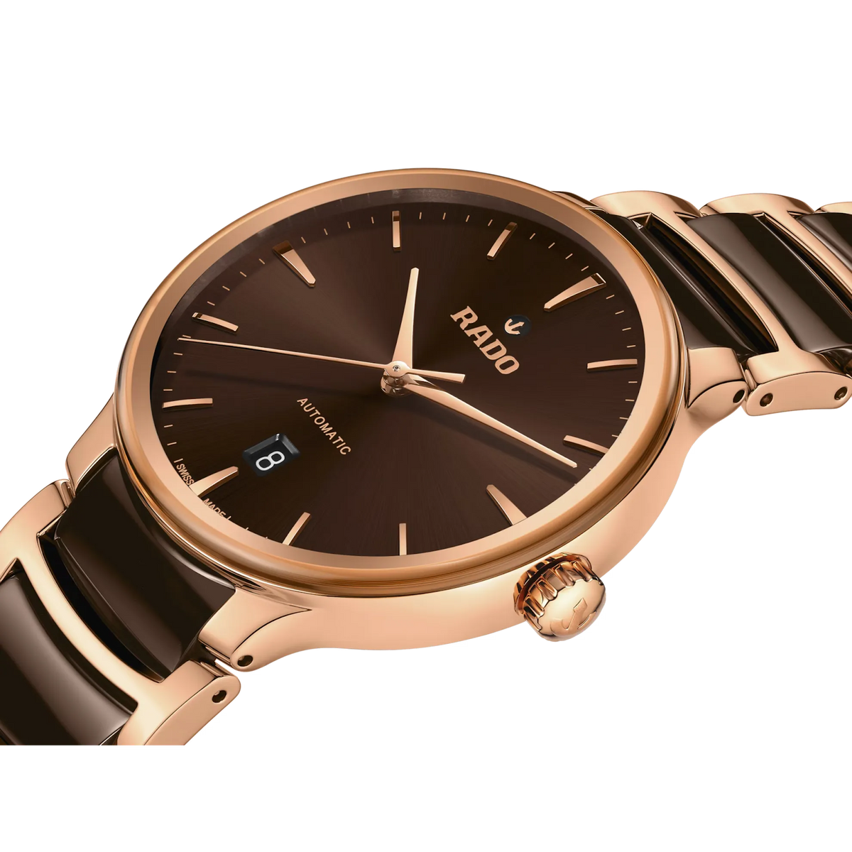Rado Centrix Stainless Steel with Rose Gold PVD for Men R30017302