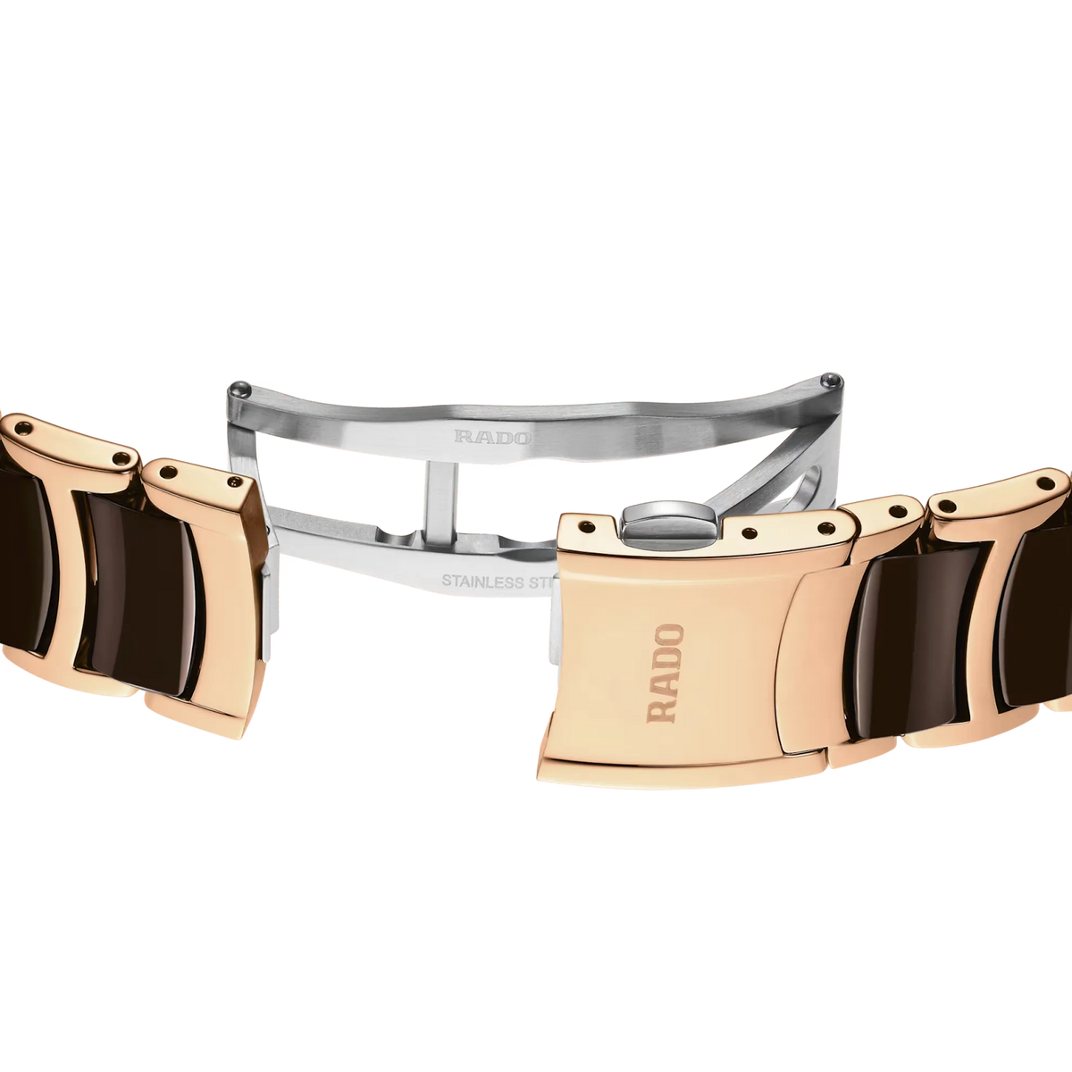 Rado Centrix Stainless Steel with Rose Gold PVD for Men R30017302