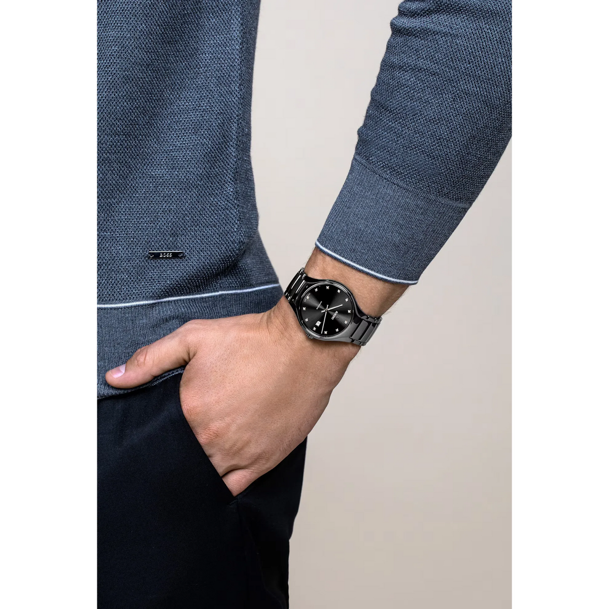 Rado True Round Plasma High-Tech Ceramic & Titanium for Unisex R27057732