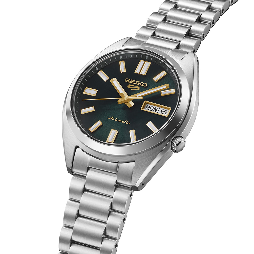 Seiko 5 Sports SNXS Vintage Gold Collection  in Green Tie SRPL57K1